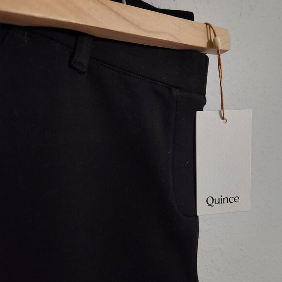 NWT Quince Ultra Stretch Ponte Straight Leg Pants 32 Tall Size Medium - Picture 1 of 14
